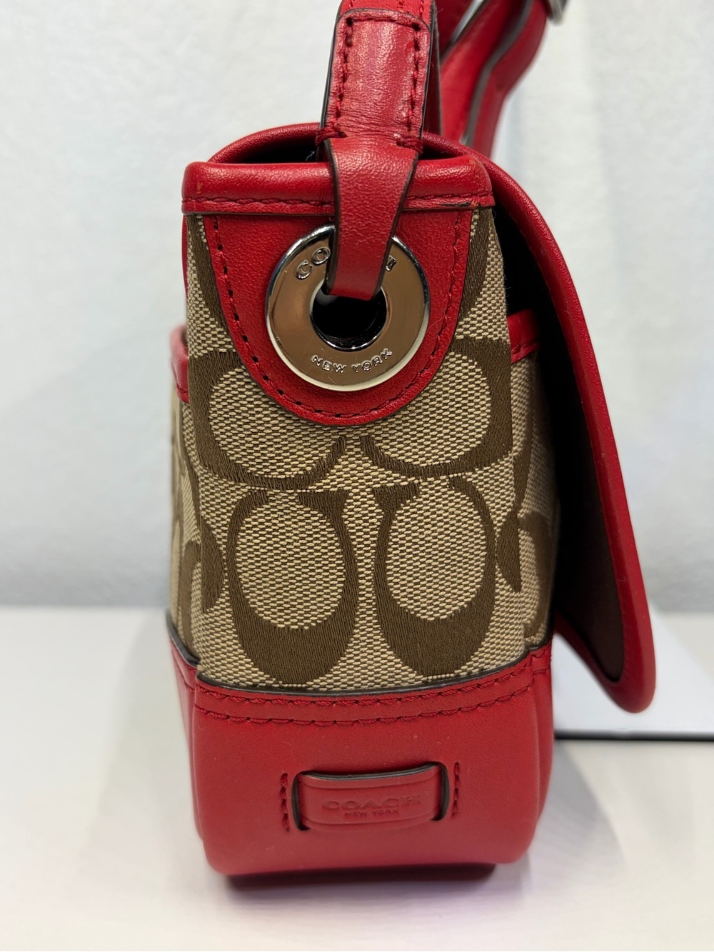 COACH HADLEY SIGNATURE FIELD CROSSBODY BAG #F30601 - Picture 6 of 12